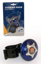 Ручка на руль "Nova Bright" "R" синяя+хром