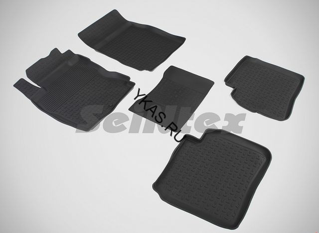 Коврики резиновые   Nissan Note с 2006г.-  БОРТ