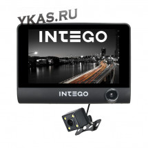 Видеорегистратор  Intego VX-315 три камеры (салон, перед., зад.)