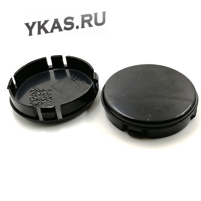Заглушка (колпачок) на литой диск D64, наружн. d=64 мм, внутр d=61 мм. черный