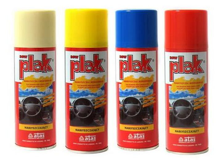 ATAS   PLAK   200 ML - Лимон. Глянцевая полироль торпеды (спрей)