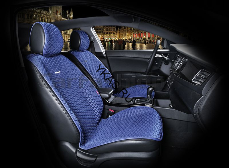 Накидки Фронт  «PALERMO»  Синий/Синий (капрон/экокожа)