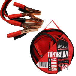 Провода пусковые  600А  "Zebra"  2,2м в сумке
