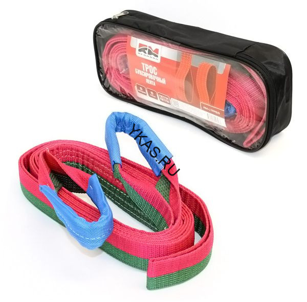 Трос буксировочный  "RedMark" лента (5 м 5 т.) петля/петля