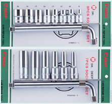 Инструмент HANS. Комплект головок 1/2" на планке+вороток Г-образный