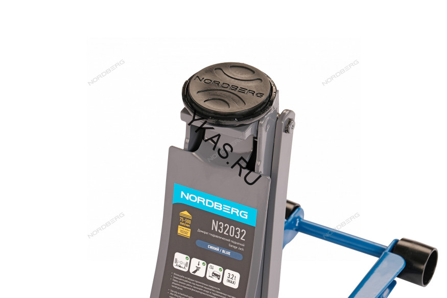 Домкрат подкатной NORDBERG N32032 cо сверхнизким подхватом и педалью