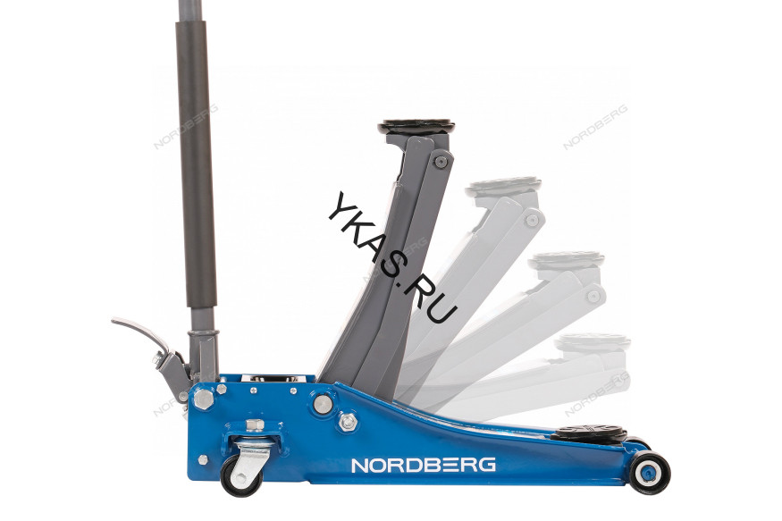 Домкрат подкатной NORDBERG N32032 cо сверхнизким подхватом и педалью