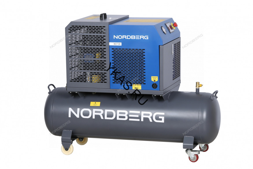 Компрессор винтовой NORDBERG NCF5R (4 кВт, ресивер 180 л, 10 бар, 450 л/мин)