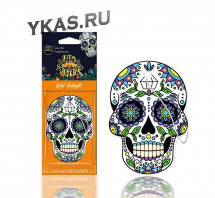 Осв.воздуха  AROMA CAR  DIA DE MUERTOS   Gold Twilight Tatoo (подвесной)