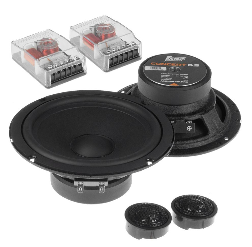 Автомобильные колонки компонентные 16" AMP Concert 6.5