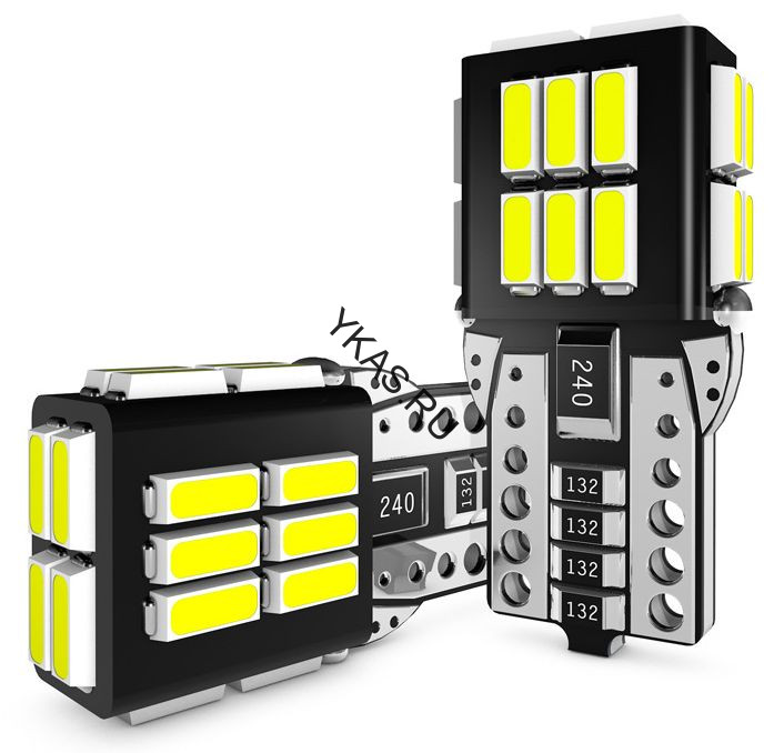 SOLAR  Свет-од  12V  T10 24 SMD 4014 W5W  W2.1x9.5d