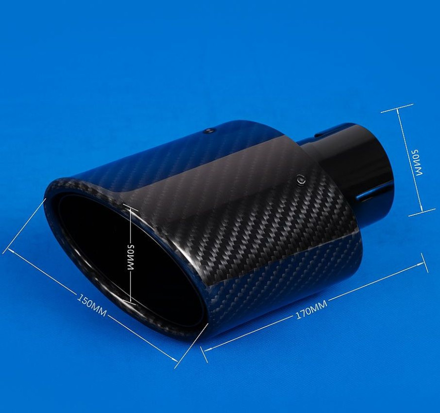 Насадка на глушитель "Carlife" (d 63мм) ширина 150мм длина 170мм