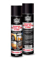 AGAT  FED  Полироль пластика, резины и кожи глянцевый 400мл (аэрозоль)