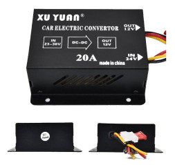 Преобраз. напряжения понижающий Carlife 24-12V 20A 240W