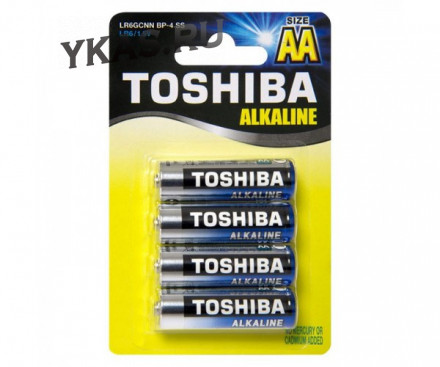 Батарейки Toshiba   AA   (Пальчиковые) LR06 цена за 4шт.