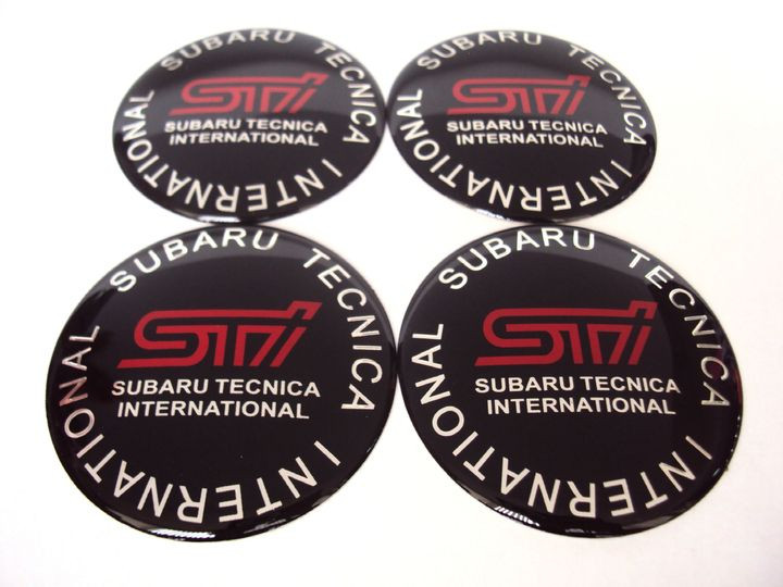 Этикетки на диски  (заглушка) 65мм  "STI"  4шт.
