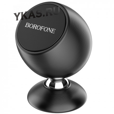 Держатель моб. телефона Borofone  на торпеду (скотч двухсторонний) (усиленный магнит) Черный