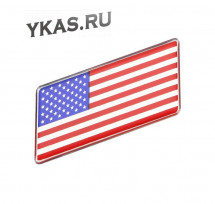 Наклейка 3D   флаг USA (6,3x3см)