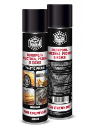 AGAT  FED  Полироль пластика, резины и кожи матовый 400мл (аэрозоль)
