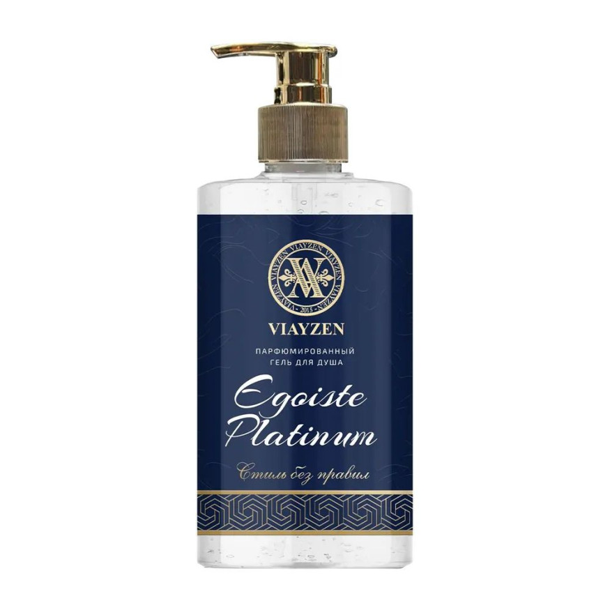 VIAYZEN Гель для душа парфюмированный, мужской  460мл.  Chanel Egoiste Platinum