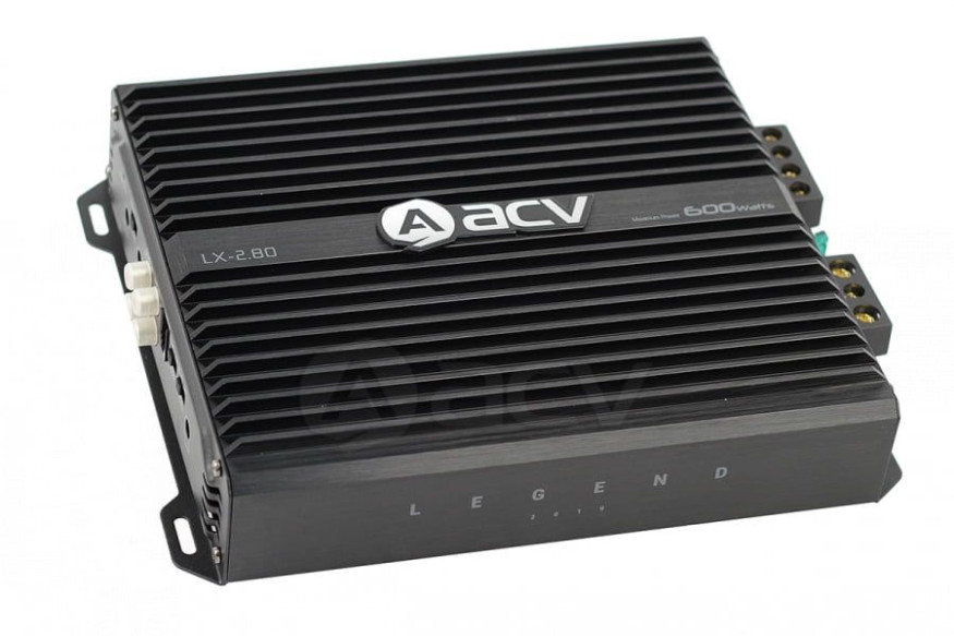 Усилитель  2-х канальный  ACV LX-2.80  600Вт (200х58х212 мм)