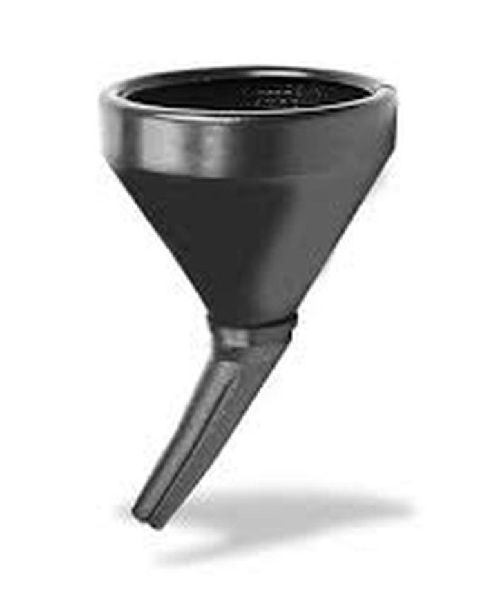 Лейка заправочная "М5"  черная большая с фильтром, 175 мм