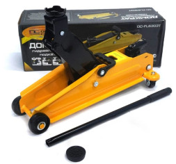 Домкрат подкатной гидравл. 3т картон DC  ( h 133- 387mm)