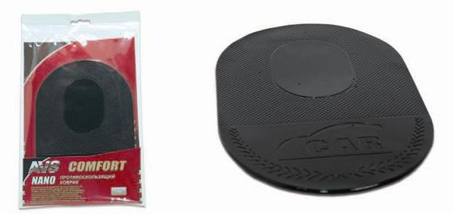 Коврик антискольз. на торпедо  AVS NP-008  Nano 14,5x8,5см  Черный