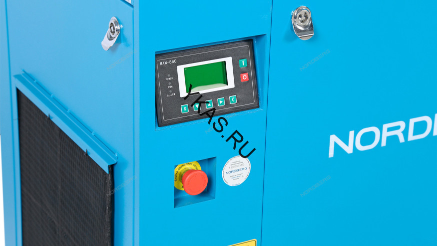 Компрессор винтовой NORDBERG NCC10 (7,5 кВт, 10 бар, 900 л/мин, IP55)