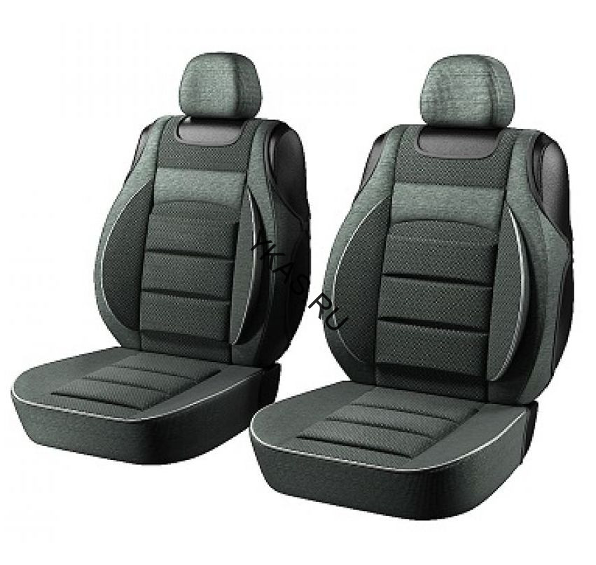 Майки на передние сиденья  "PILOT B"  гобелен темно-серая