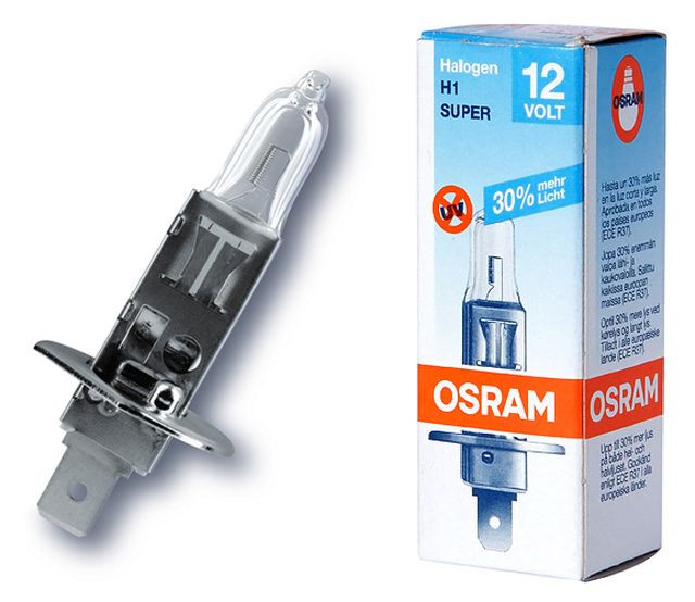 Лампа OSRAM 12V     H1   55W  SUP  P14,5s (картон 1шт) +30%