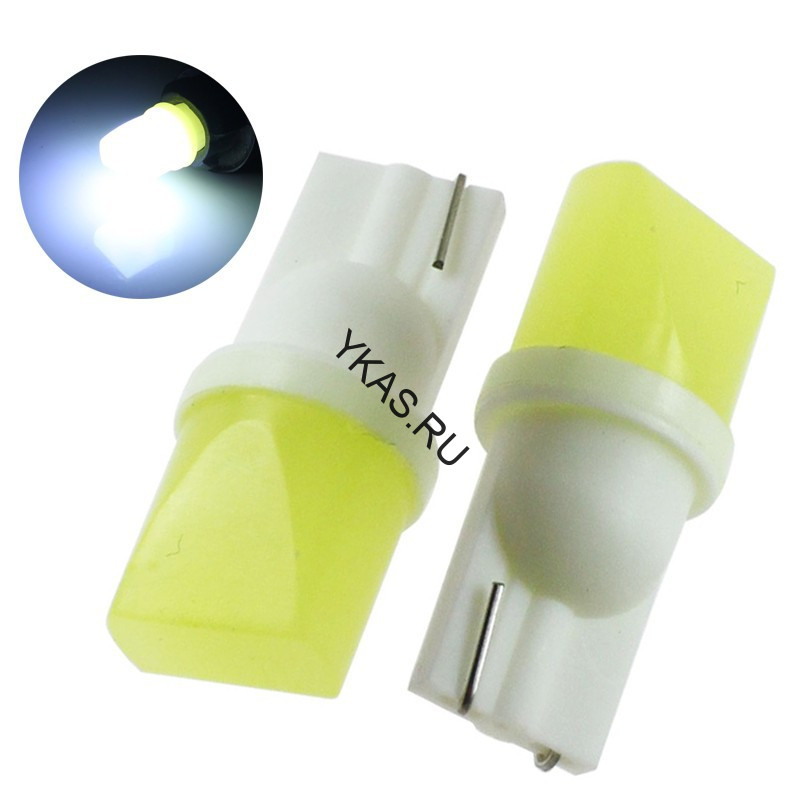 SOLAR  Свет-од  12V  T10 COB W5W  W2.1x9.5d  белый