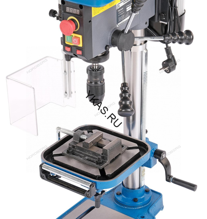 Станок сверлильный NORDBERG ND1651 (500 Вт, 16 мм, вариатор скорости, тиски)