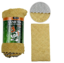 Микрофибра  "Li-Sa", (30х30см)  (3шт.)  экстраплотная, ультразвуковая обрезка, плотность 300г/м2