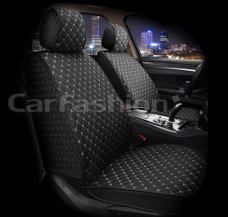 Накидки Фронт   «LINEN CUBE FRONT»   Чёрный/Серый (лён/усиленная боковая утягивающая резинка)