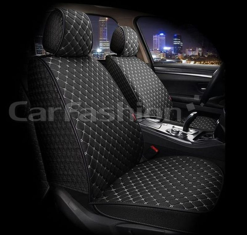 Накидки Фронт   «LINEN CUBE FRONT»   Чёрный/Серый (лён/усиленная боковая утягивающая резинка)