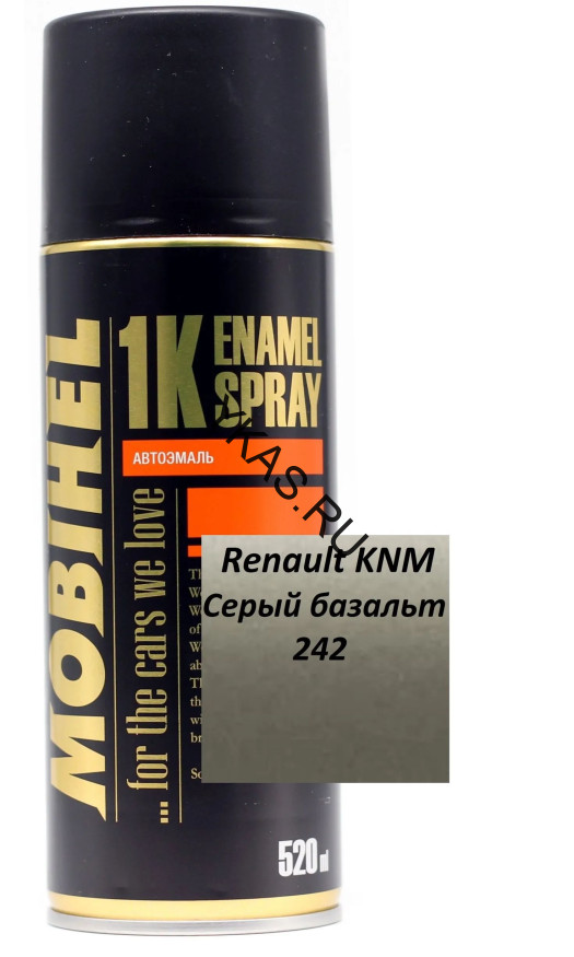 Mobihel  Эмаль базовая металлик Renault KNM серый базальт (520мл)