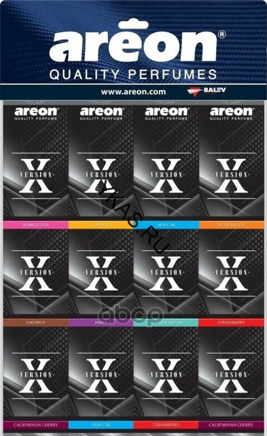 Осв.возд. Areon Сухой AREON X-Version MIX  (цена за лист 60шт.)