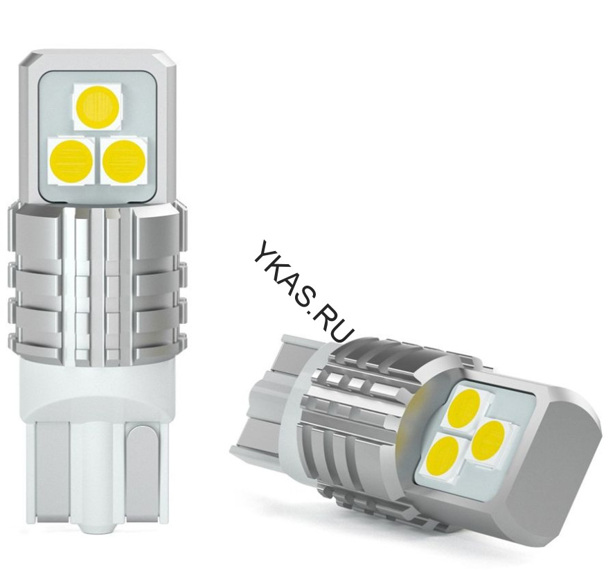 SOLAR  Свет-од  12V  T10 6 SMD 1818 W5W  W2.1x9.5d (с обманкой)