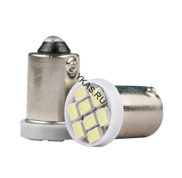 SOLAR  Свет-од  12V  T8.5  8 SMD 1206 W5W  BA9s   Синий