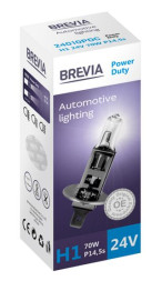 Автолампа BREVIA 24V H1 70W P14.5s Power Duty CP (карт.1шт)