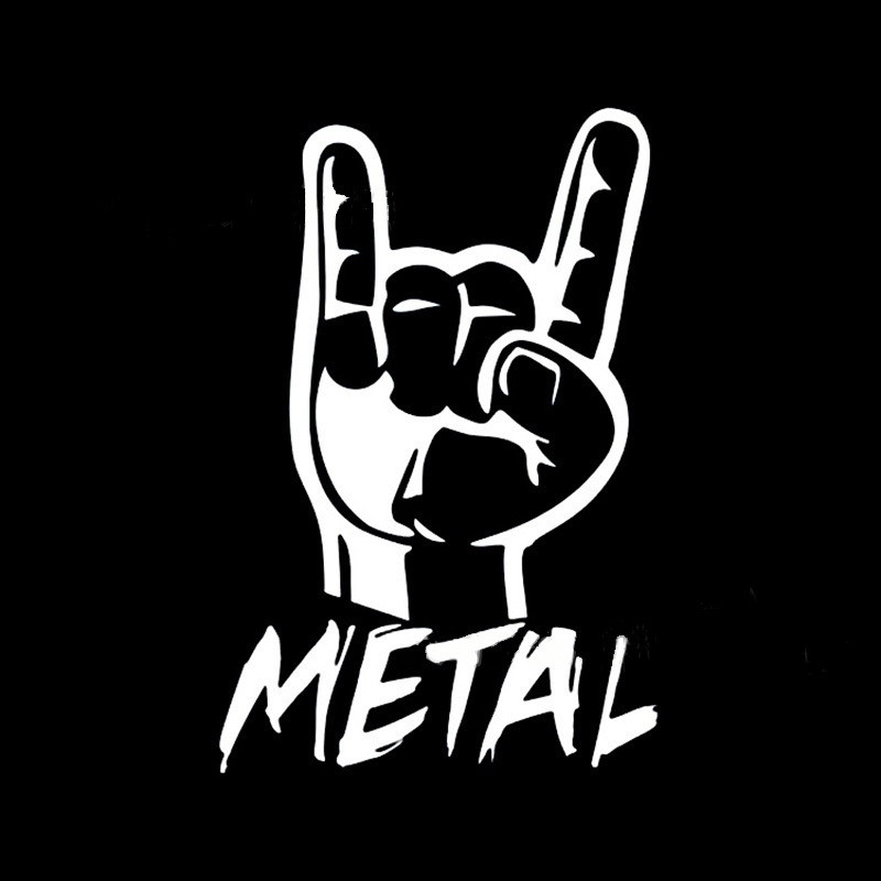 Наклейка  METALL  10x15см белый