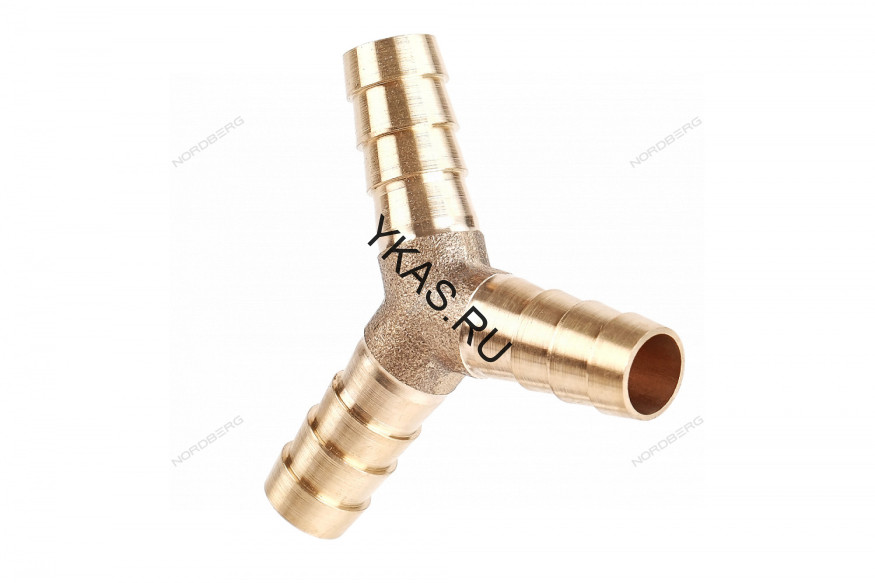 Тройник соединительный "ёлочка" NORDBERG NP3S10 для сращивания шлангов (10 мм)