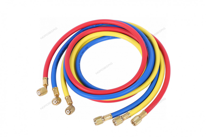 Шланги заправочные для фреона NORDBERG NFH180 (1,8 м / 3 шт.)