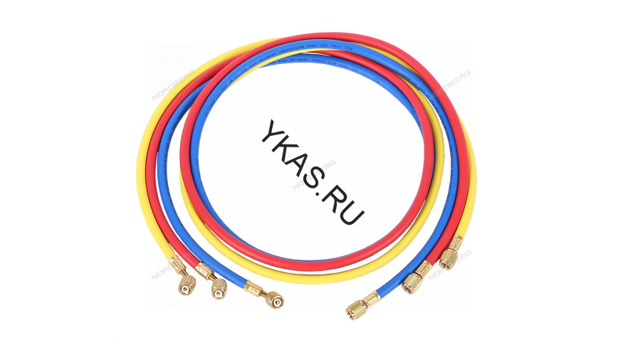 Шланги заправочные для фреона NORDBERG NFH180 (1,8 м / 3 шт.)