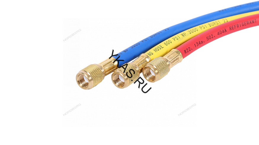 Шланги заправочные для фреона NORDBERG NFH180 (1,8 м / 3 шт.)