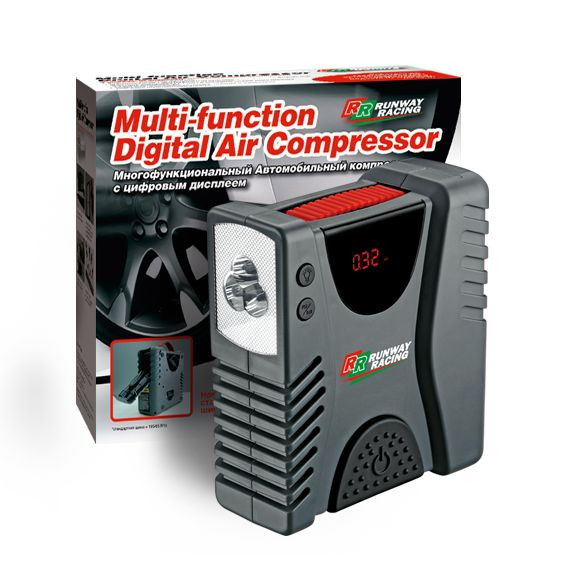 Компрессор  Runway RR2213  19Amp/12л./прикур./цифровой манометр/ножное включение