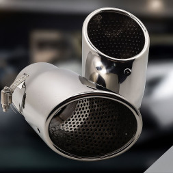 Насадка на глушитель "Carlife" (d 80мм) ширина 90мм длина 155мм