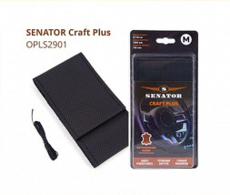 Оплетка на шнуровке SENATOR CRAFT PLUS на шнуровке, кожа перфорированная, М, черный
