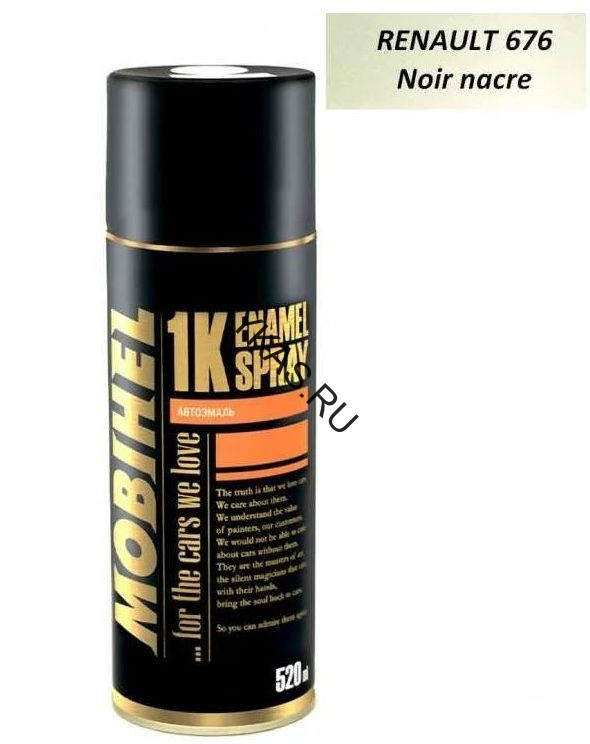 Mobihel  Эмаль базовая металлик Renault noir nacre (520мл)